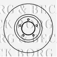 BORG & BECK bbd4665 -  Тормозной диск